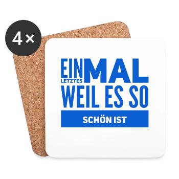 zum Abschluss - Untersetzer (4er-Set) - Weiß - Vorne