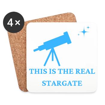 The Real Stargate - Dessous de verre (lot de 4) - blanc - Devant