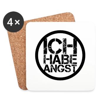 ich habe Angst - Untersetzer (4er-Set) - Weiß - Vorne