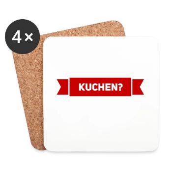 ein Stück Kuchen? - Untersetzer (4er-Set) - Weiß - Vorne