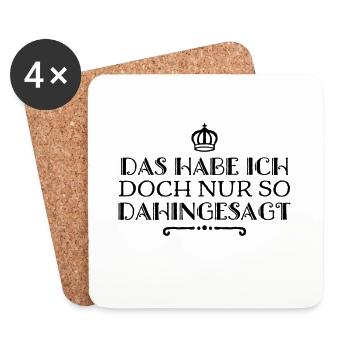 das war bedeutungslos - Untersetzer (4er-Set) - Weiß - Vorne
