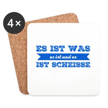 ich habe schlechte Laune - Untersetzer (4er-Set) - Weiß - Vorne