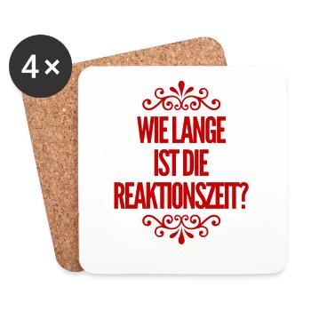 wie lang ist die Reaktionszeit? - Untersetzer (4er-Set) - Weiß - Vorne