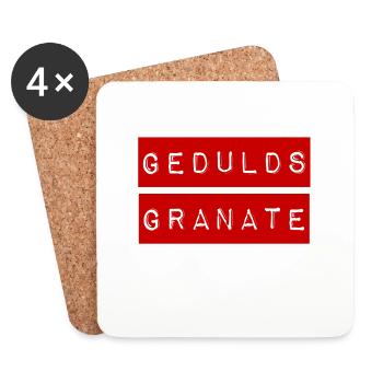 ich habe Geduld - Untersetzer (4er-Set) - Weiß - Vorne