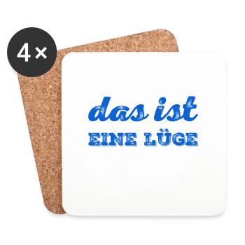 ich mag keine Lügen - Untersetzer (4er-Set) - Weiß - Vorne