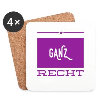 das stimmt - Untersetzer (4er-Set) - Weiß - Vorne