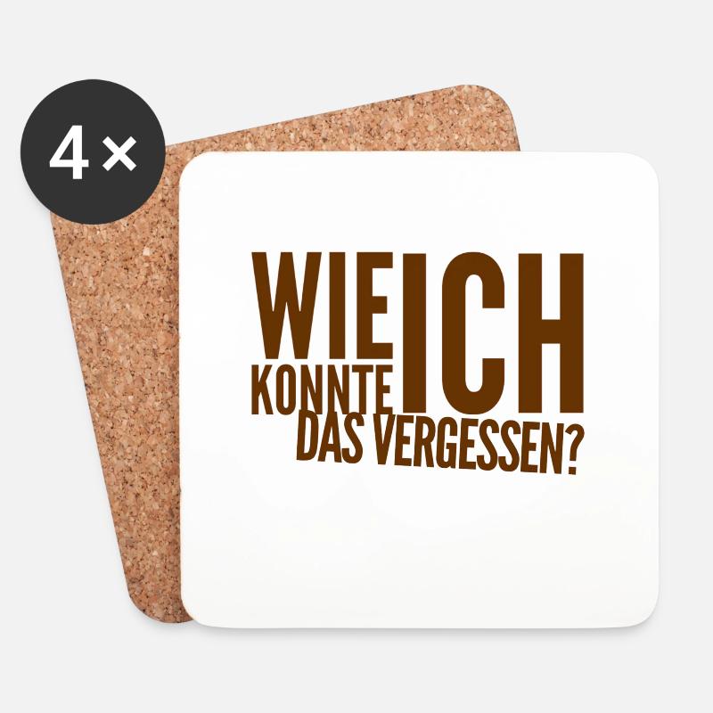 ich bin so verwirrt - Untersetzer (4er-Set) - Weiß