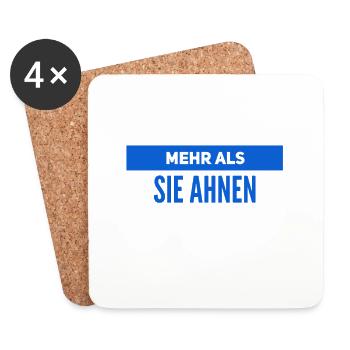 mehr als sie wittern - Untersetzer (4er-Set) - Weiß - Vorne