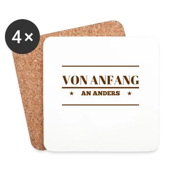 ich bin wunderbar - Untersetzer (4er-Set) - Weiß - Vorne