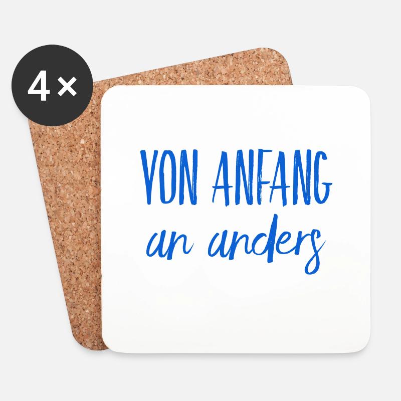 ich bin individuell - Untersetzer (4er-Set) - Weiß