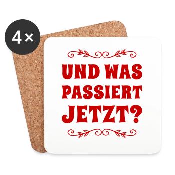 was wird jetzt passieren? - Untersetzer (4er-Set) - Weiß - Vorne