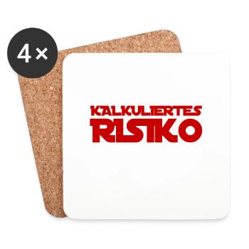 kalkuliertes Risiko ist toll - Untersetzer (4er-Set) - Weiß - Vorne