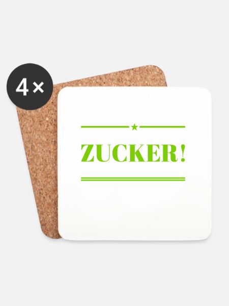 genial - Untersetzer (4er-Set) - Weiß