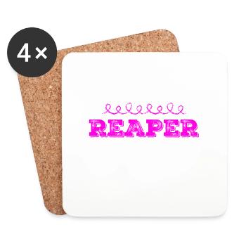 vor dir steht ein Reaper - Untersetzer (4er-Set) - Weiß - Vorne