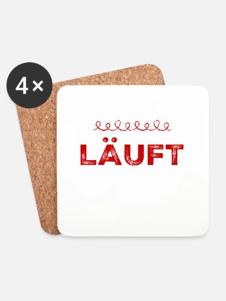 alles wunderbar - Untersetzer (4er-Set) - Weiß