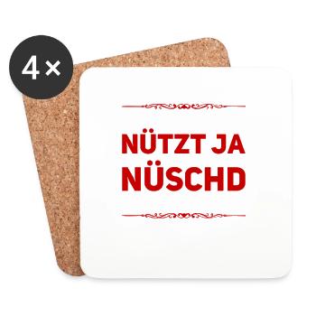 ich mache einfach weiter - Untersetzer (4er-Set) - Weiß - Vorne