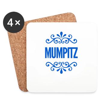 voll der Mumpitz - Untersetzer (4er-Set) - Weiß - Vorne