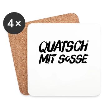 das ist Quark - Untersetzer (4er-Set) - Weiß - Vorne