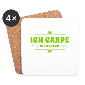 ich carpe die noctum - Untersetzer (4er-Set) - Weiß - Vorne