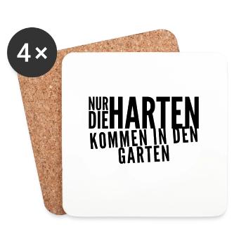 zeig mir deine Härte - Untersetzer (4er-Set) - Weiß - Vorne