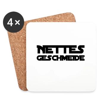 das ist ein nettes Geschmeide - Untersetzer (4er-Set) - Weiß - Vorne