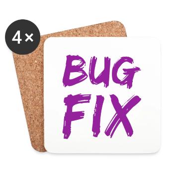 Bugfix - Untersetzer (4er-Set) - Weiß - Vorne