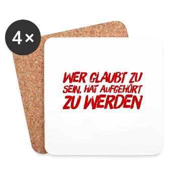 You can become someone - Coasters (set of 4) - white - Front