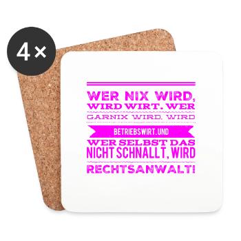Are you a lawyer? - Coasters (set of 4) - white - Front