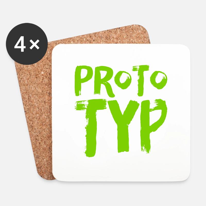 a prototype - Coasters (set of 4) - white