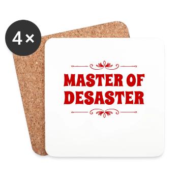 I love the chaos - Coasters (set of 4) - white - Front