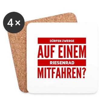 auf dem Riesenrad - Untersetzer (4er-Set) - Weiß - Vorne