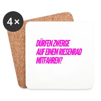 darf man das? - Untersetzer (4er-Set) - Weiß - Vorne