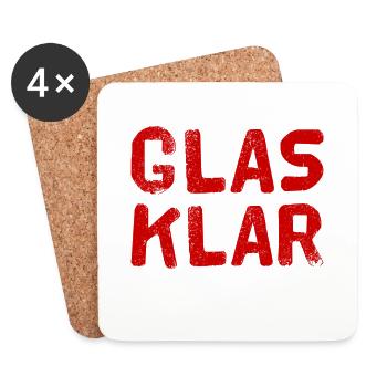 That's clear - Coasters (set of 4) - white - Front