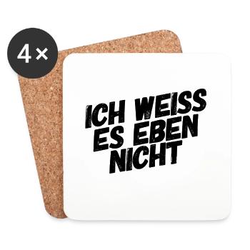 Ignorance - Coasters (set of 4) - white - Front