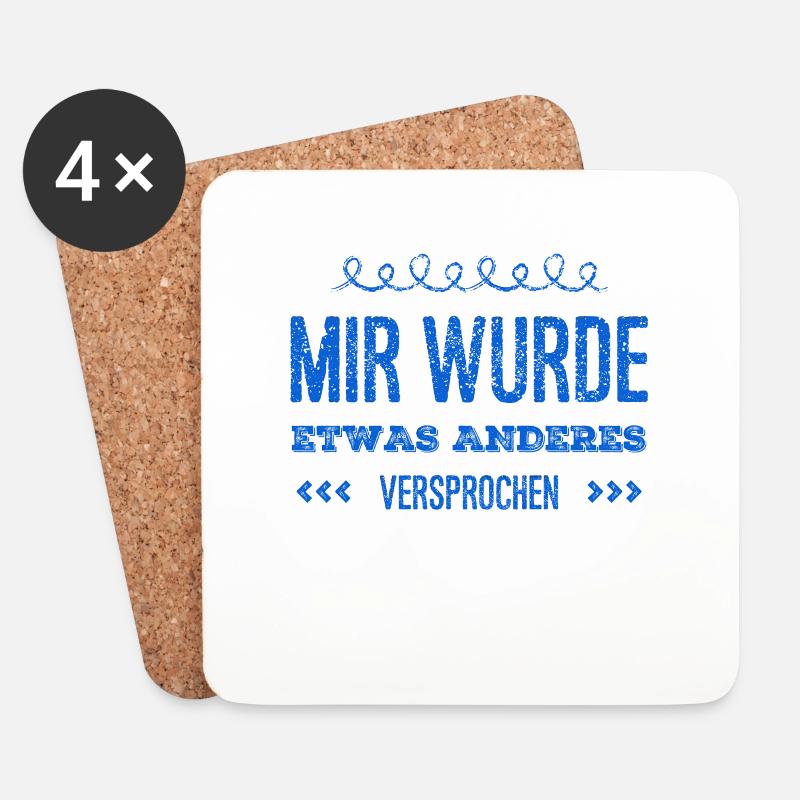 es war eine Lüge - Untersetzer (4er-Set) - Weiß
