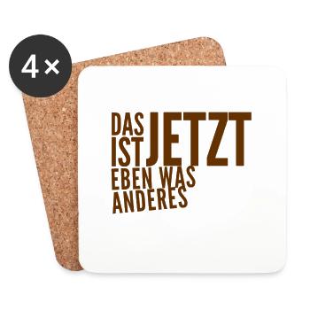 ich sehe das jetzt eben anders - Untersetzer (4er-Set) - Weiß - Vorne