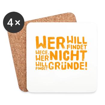 You can choose - Coasters (set of 4) - white - Front