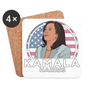 Politics Kamala Harris - Coasters (set of 4) - white - Front
