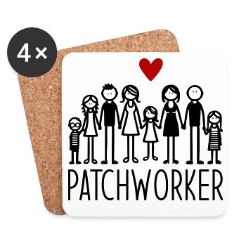 Patchworker - Untersetzer (4er-Set) - Weiß - Vorne