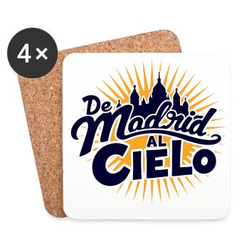 Madrid au ciel - Dessous de verre (lot de 4) - blanc - Devant