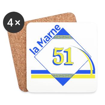 Die Marne - Untersetzer (4er-Set) - Weiß - Vorne