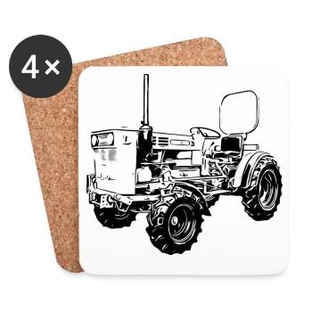 A45 Cult Tractor - Coasters (set of 4) - white - Front