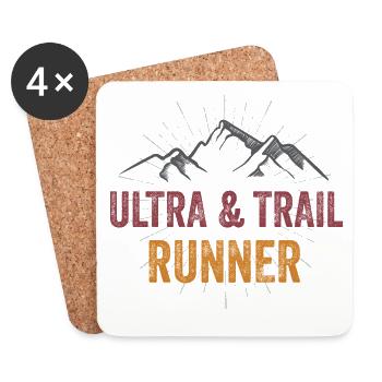 Ultra & Trail Runner - Coasters (set of 4) - white - Front