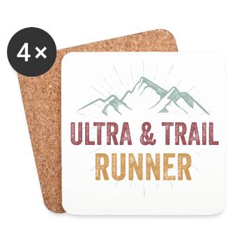 Ultra & Trail Runner - Coasters (set of 4) - white - Front