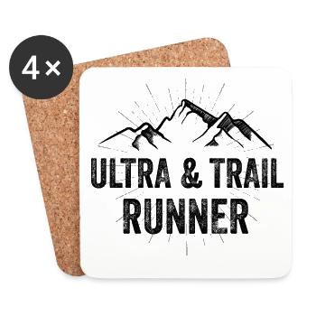 Ultra & Trail Runner - Coasters (set of 4) - white - Front