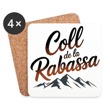 Coll de la Rabassa Climb Script Art - Untersetzer (4er-Set) - Weiß - Vorne