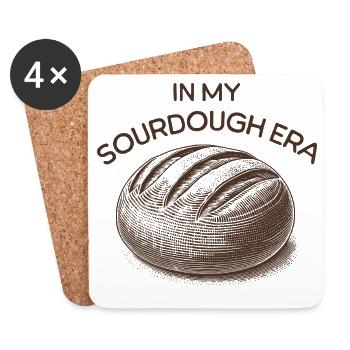 In My Sourdough Era Homemade Bread Lover - Coasters (set of 4) - white - Front