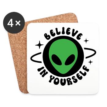 Believe in Yourself - Coasters (set of 4) - white - Front