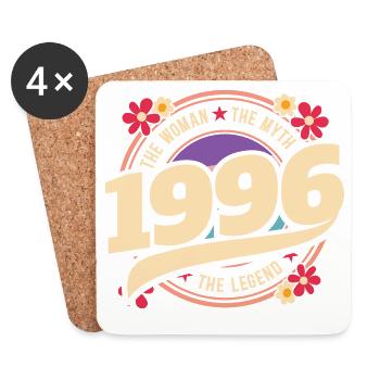 1996 Legend 30 Jahre Jubiläum Frau - Untersetzer (4er-Set) - Weiß - Vorne