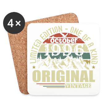 oktober 1996 - Geschenk zum 29.Geburtstag oktober  - Untersetzer (4er-Set) - Weiß - Vorne